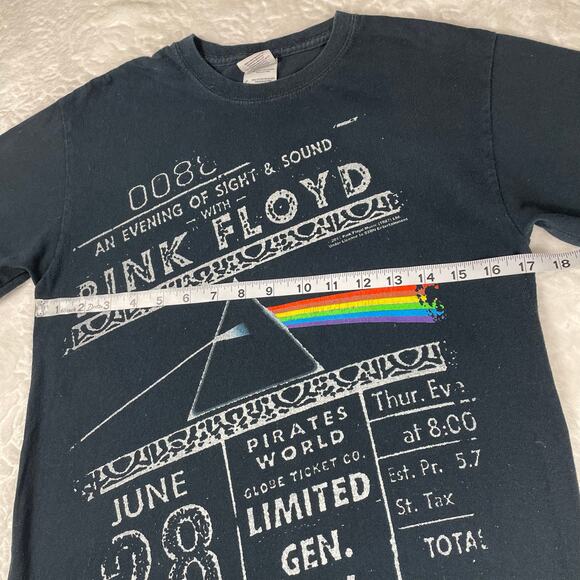 🔥Vintage Pink Floyd “An Evening Of Sight & Sound” 2011 Black Graphic Shirt S - Picture 10 of 11